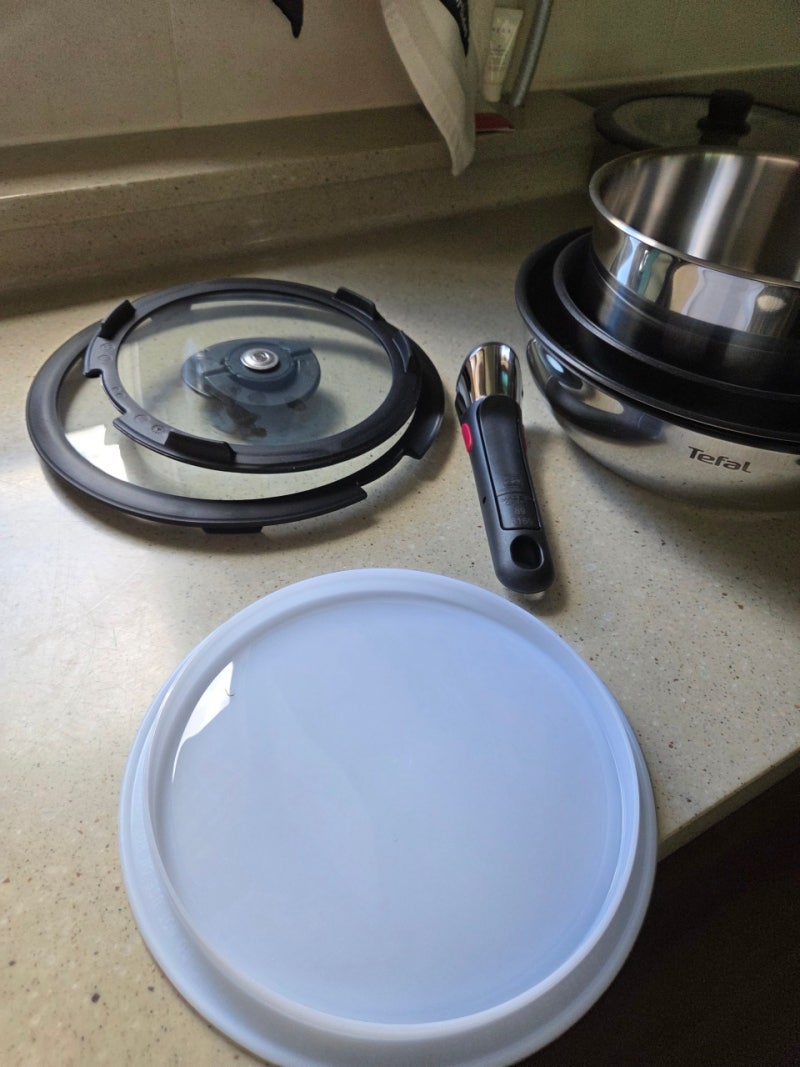 테팔(TEFAL) 후라이팬 냄비 세트 내돈내산｜주방용품은 결국 브랜드를 보게 됩니다. 언박싱 후....