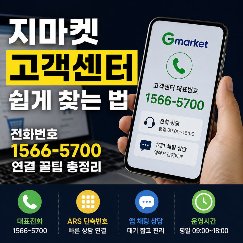 지마켓 고객센터 전화번호 쉽게 찾는 방법 및 실전 연결 꿀팁