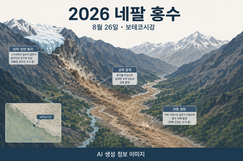 2026 네팔 홍수 원인과 피해 규모｜우리 국민 피해·한국 구조 지원 정리