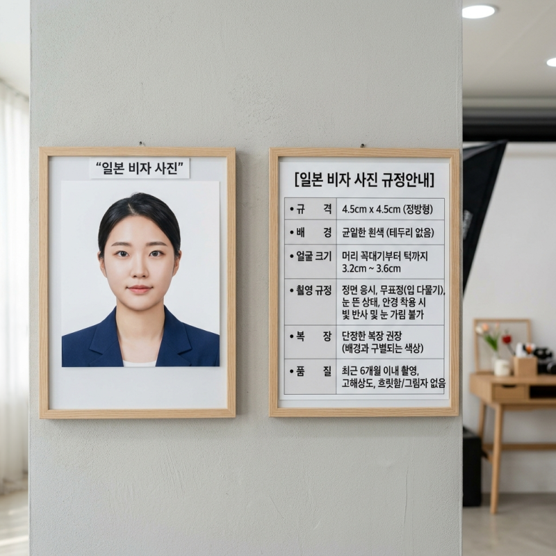 [종로사진관] 일본비자사진 규정 공식 규격 & 실패 없는 완벽 준비 가이드 (ft. 우리동네사진....