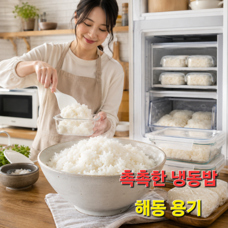 갓 지은 밥처럼 촉촉한 냉동밥 보관법 및 해동 용기 추천 (꿀팁 대방출)