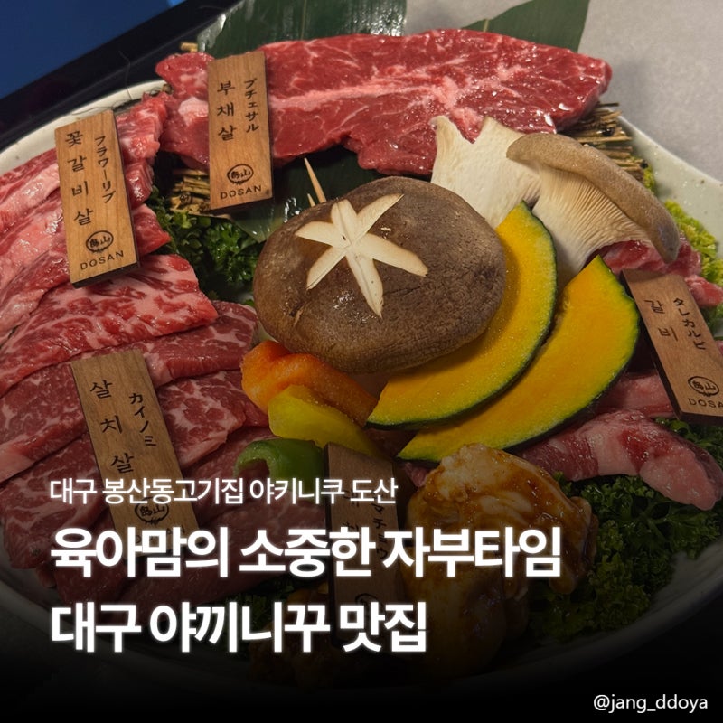대구 야키니꾸 맛집 봉산동고기집 야키니쿠 도산