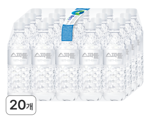 스파클 500ml 20개 무라벨 천연암반수, 구성·배송까지 구매 전 체크