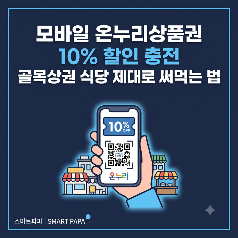 모바일 온누리상품권 10% 할인 충전 골목상권 식당 제대로 써먹는 법