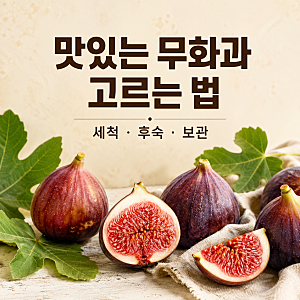 맛있는 무화과 고르는 법 , 무화과 세척방법 , 무화과 후숙방법