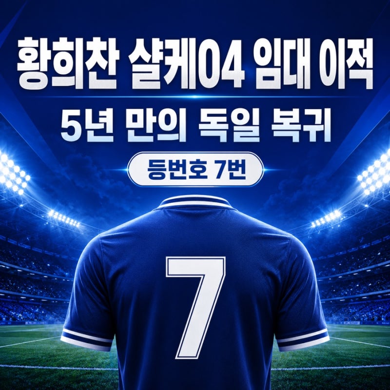 황희찬 샬케04 임대 이적 확정! 등번호 7번·완전이적 옵션·데뷔전 총정리