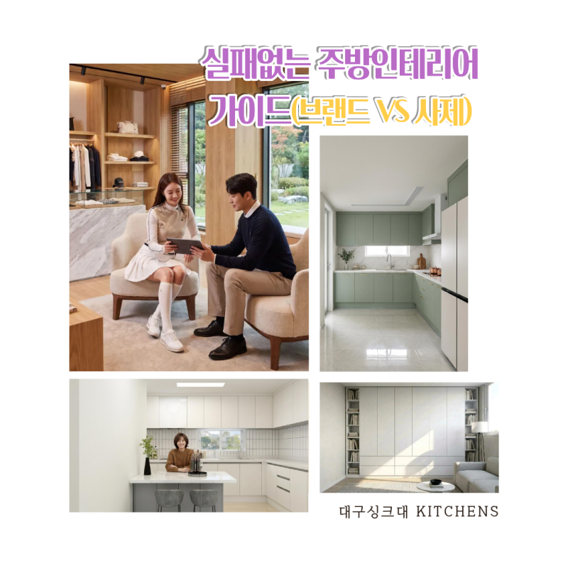 [실패 없는 주방인테리어 가이드] 브랜드(한샘.리바트)VS 맞춤 사제 싱크대, 솔직한 차이점 비....