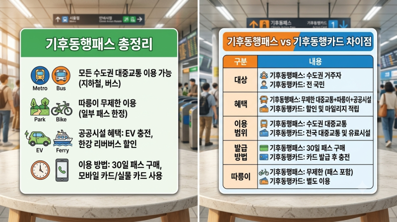 기후동행패스 구매 및 발급방법, 기존 사용자들의 이용법 총정리!!
