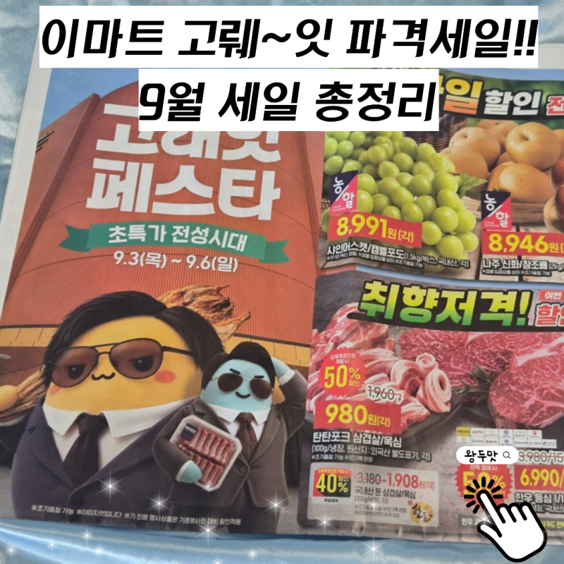 이마트 고래잇 행사 시작 9월 파격세일 기간과 혜택 정리 직접 다녀온 후기