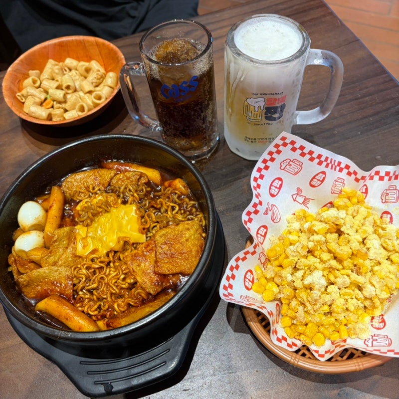 짜파구리 콘소메옥수수튀김 호계동 맛집 [역전할머니맥주 안양호계점]
