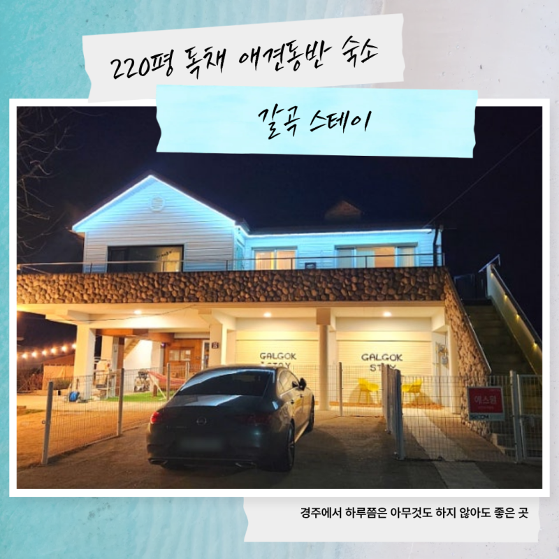 경주 독채 펜션 추천 갈곡스테이｜애견동반 가능한 220평 감성숙소 솔직후기