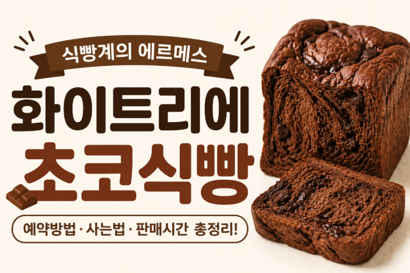 화이트리에 초코식빵, 대체 얼마나 맛있길래? 품절되기 전에 사는 법｜가격·판매시간·예약....