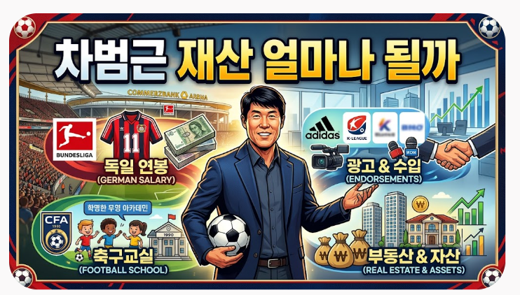 차범근 재산 얼마나 될까, 독일 연봉부터 축구교실·현재 자산까지
