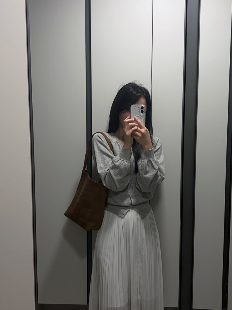 소가죽 스웨이드 버킷백 가을가방 숄더백 내돈내산