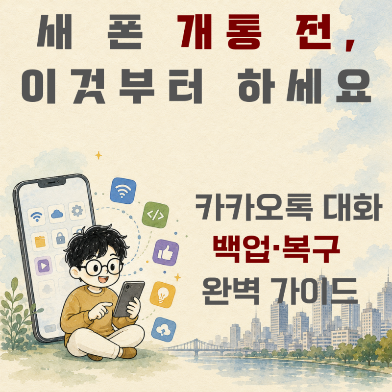 카카오톡 대화내용 복구 가능할까? 휴대폰 바꾸기 전 꼭 해야 할 3가지