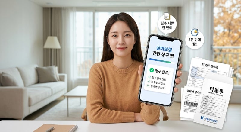실비보험 청구방법 앱 3분컷 그리고 알게 된 서류 준비팁 주의사항