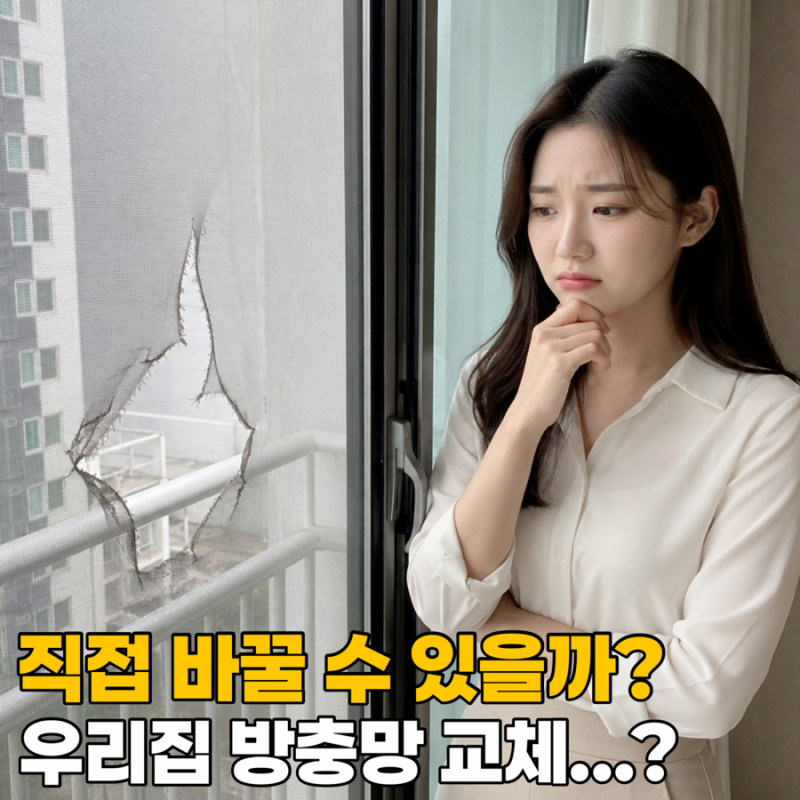 아파트 모기장 내가 직접 셀프로 방충망을 바꿀 수 있을까?