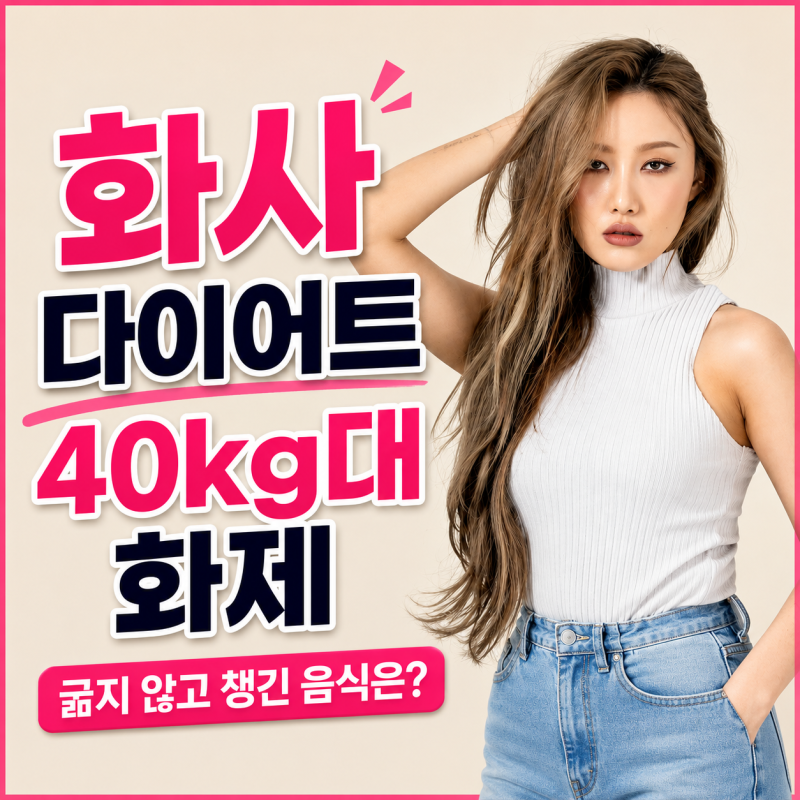 화사 다이어트 40kg대 화제,굶지 않고 챙긴 음식은?