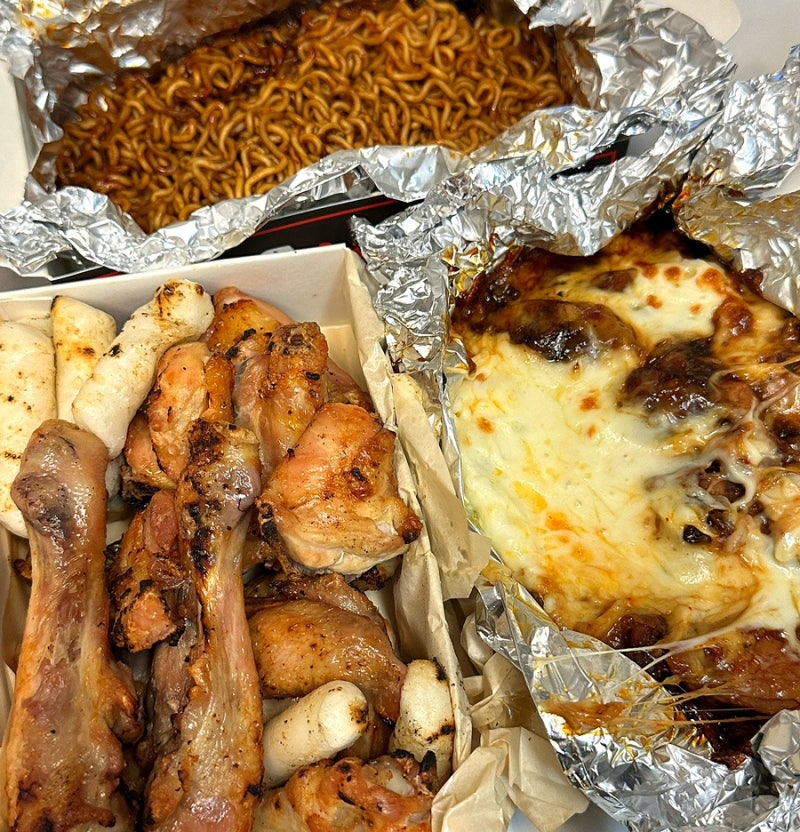 부산역 숯불 구이치킨 초량역 통닭 볶음면 치밥 836숯불바큐치킨 배달 내돈내산 솔직 후기