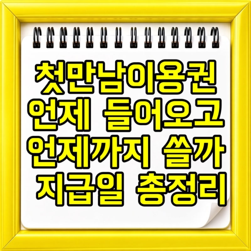 첫만남이용권 언제 들어오고 언제까지 쓸까 잔액 확인부터 지급일 놓치지 않는 방법 총정리