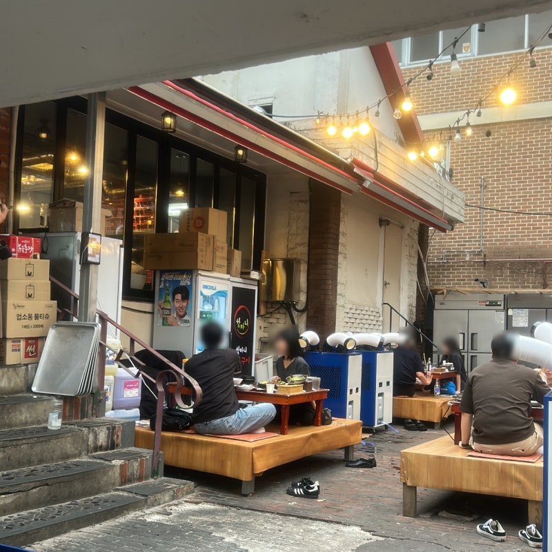 화곡동 고기집 할마니 숯불구이, 야장 분위기부터 돌판짜장까지 먹어본 후기