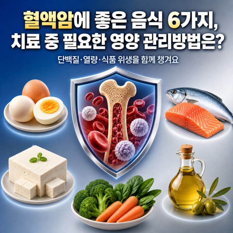 혈액암에 좋은 음식 6가지, 치료 중 필요한 영양 관리방법은?