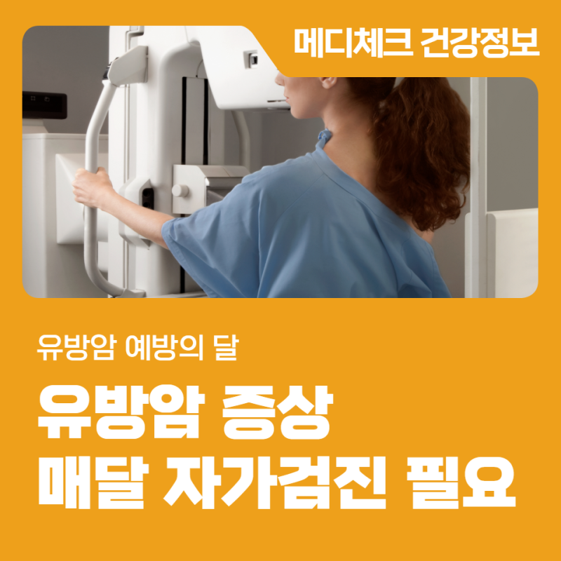 유방암 예방의 달, 유방암 증상 매달 자가검진 필요합니다