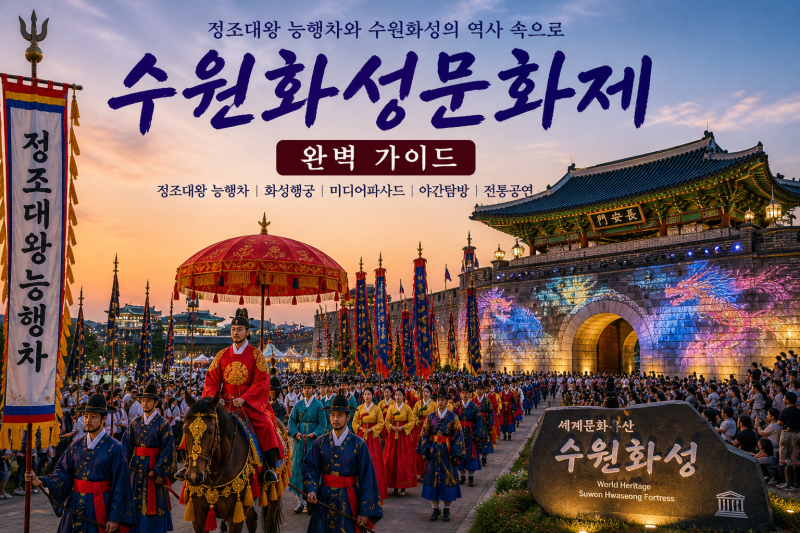 수원화성문화제 완벽 가이드｜정조대왕 능행차와 수원화성의 역사 속으로