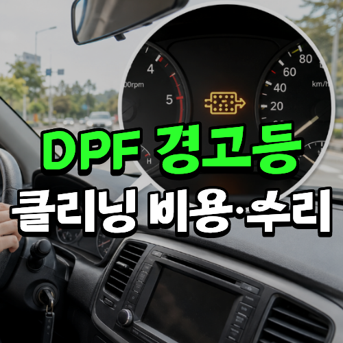 DPF 경고등 클리닝 비용 수리비 아깝다면