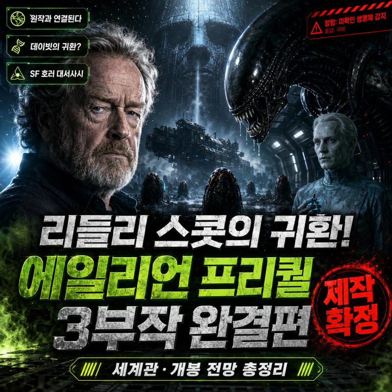에이리언 커버넌트 속편 다시 움직인다! 리들리 스콧 프리퀄 3편 데이빗·세계관·개봉 전망 ....