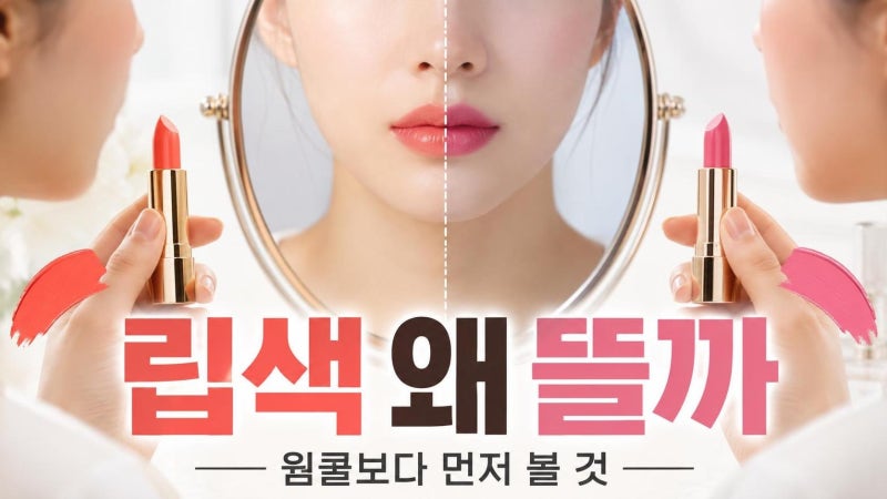 쿨톤 웜톤 자가진단과 어울리는 립스틱 색상 보는 법