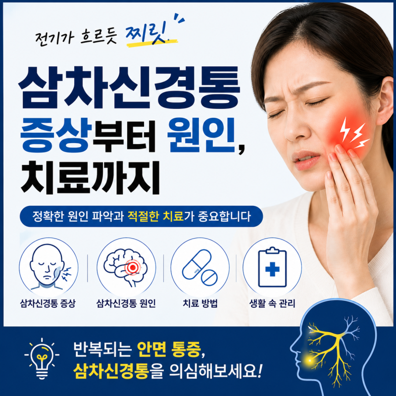 안면통증이 전기 오듯 찌릿하다면? 삼차신경통 증상·원인부터 치료까지