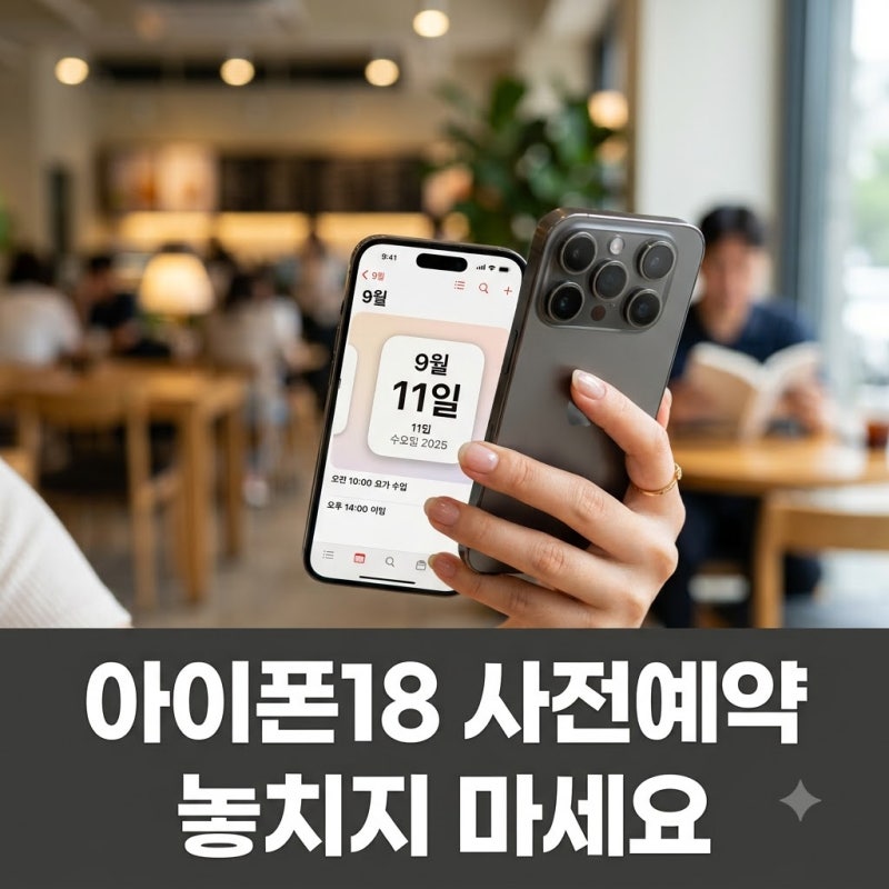 아이폰18 사전예약, 9월 11일 시작? 놓치면 후회할 혜택 총정리!