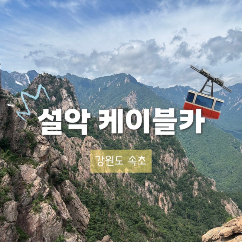 속초 설악산 케이블카 총정리 | 주차장 팁, 이용요금, 자리 꿀팁 포함
