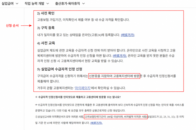 정년퇴직 실업급여 조건｜신청방법·수급기간·계산기 확인