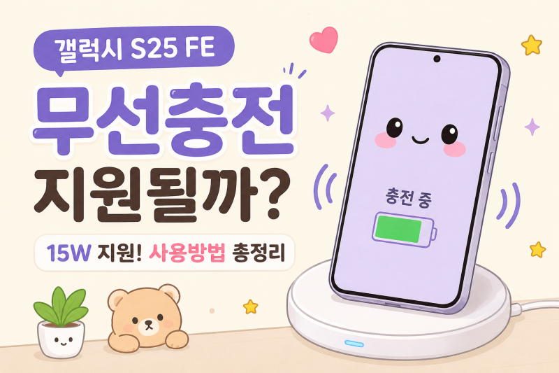 갤럭시 S25 FE의 반전! 무선충전까지 된다고?