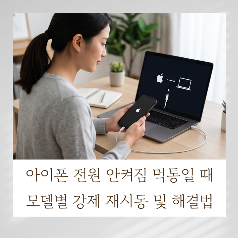 아이폰 전원 안켜짐 먹통일 때 모델별 강제 재시동 및 해결법