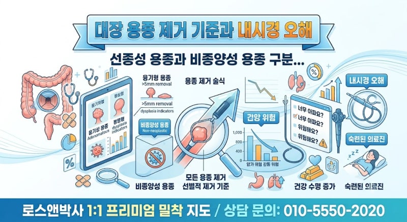 [소화기의학·검진상식] 대장 용종은 무조건 암이 될까? 내과 전문의가 밝힌 제거 기준과 대....