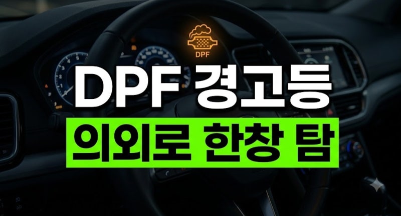 디젤 DPF 경고등 점등 시 고속도로 정속 주행으로 자가 재생하는 방법