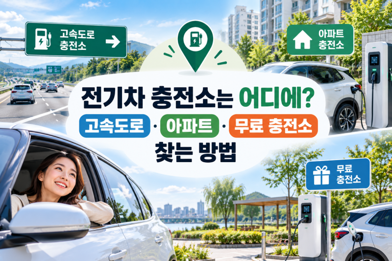 전기차 충전소 찾는 앱 BEST 5｜고속도로·아파트·무료 충전소 찾는 방법