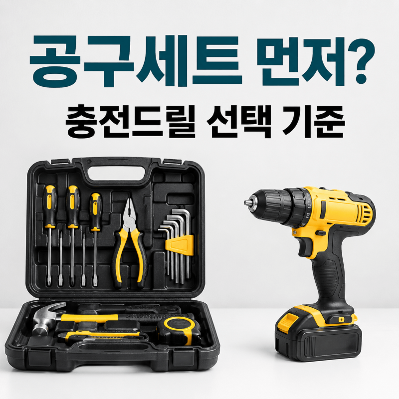 집수리 공구 처음 살 때｜공구세트와 충전드릴 무엇부터 준비할까