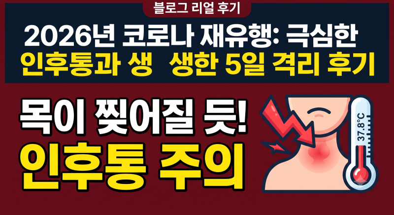 약국 털어온 확진자의 코로나 재유행 상비약 리스트 & 5일 격리 일차별 증상
