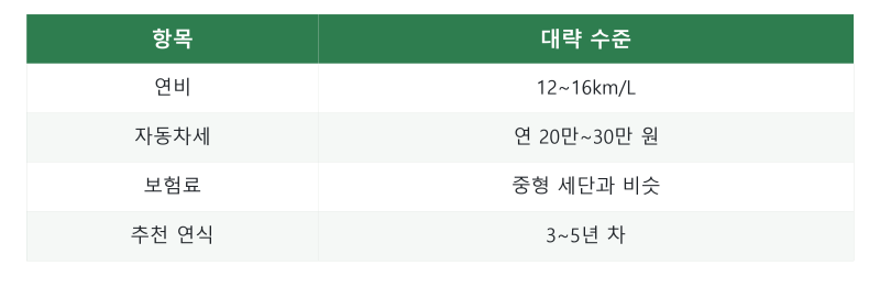 SUV 중고차 20대 첫차로 뭘 골라야 할까?