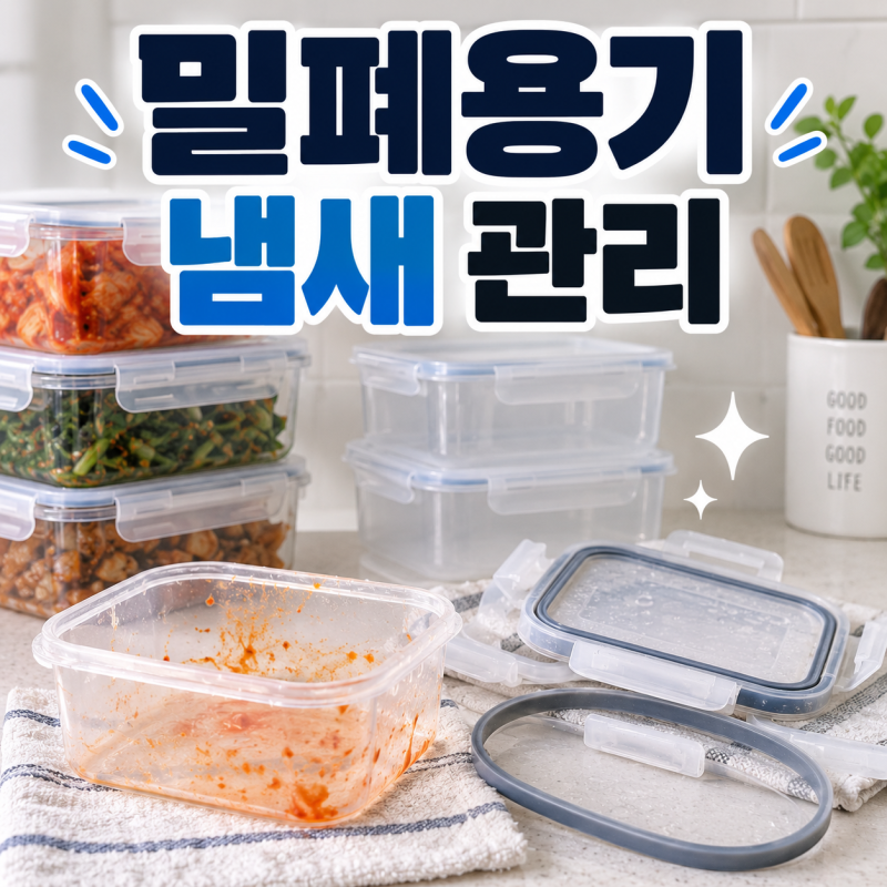 밀폐용기 냄새 없애는 법, 플라스틱 용기 관리 꿀팁