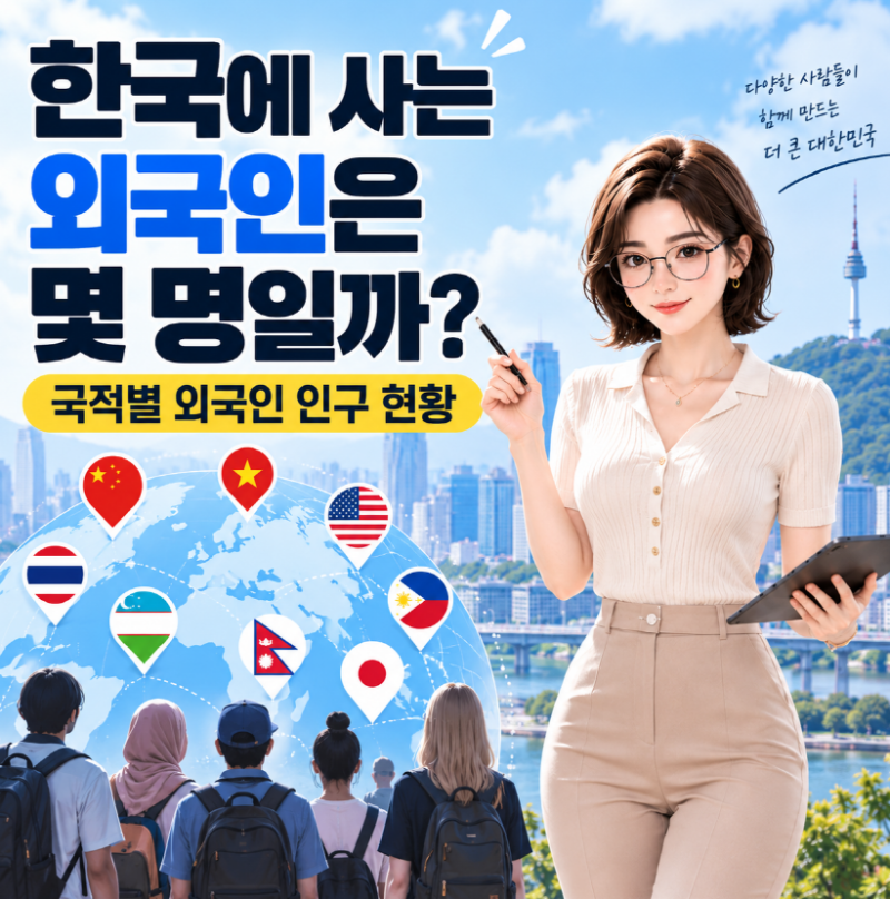 한국에 사는 외국인은 몇 명일까?｜국적별 외국인 인구 현황