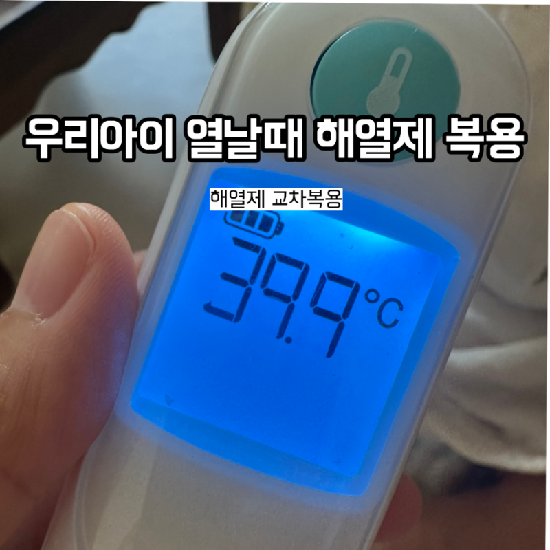 아기 편도염 고열 4일 열보초 해열제 교차복용시간 열나요 어플 활용팁!