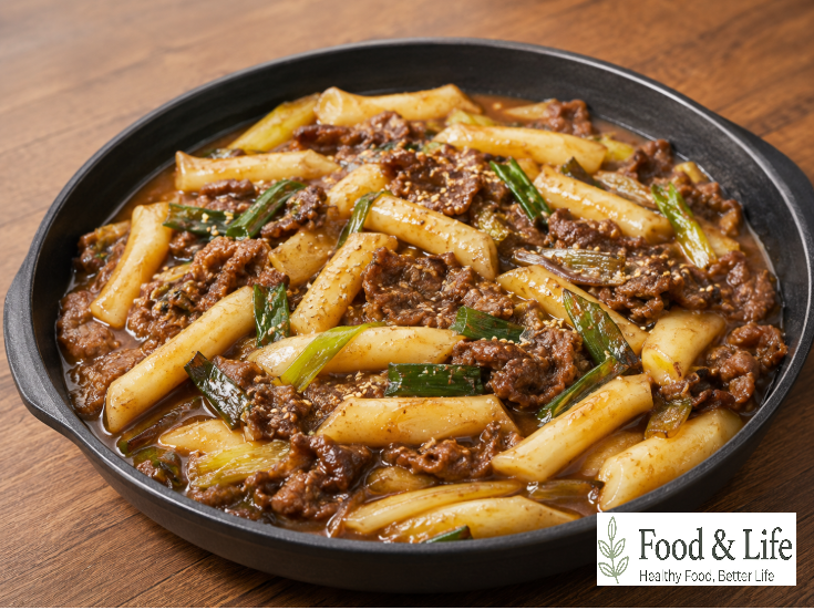 류수영 궁중떡볶이 황금레시피 (달콤짭조름한 소고기 궁중 쌀떡볶이 만드는 방법)