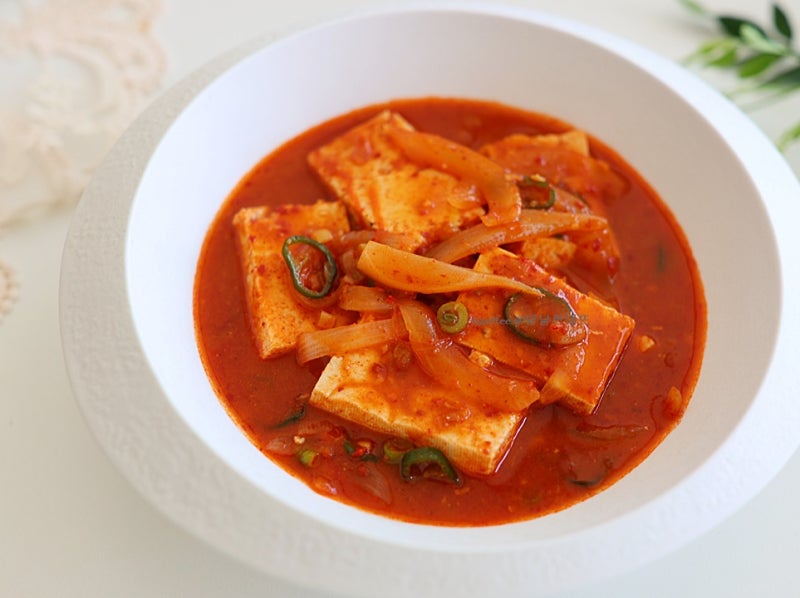이모카세 두부찌개 레시피 간단한 두부 요리