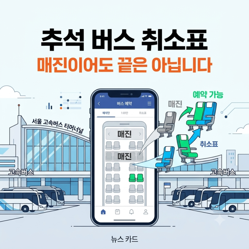 “서울고속버스터미널도 매진인데…” 추석 고속버스 취소표 다시 나올까