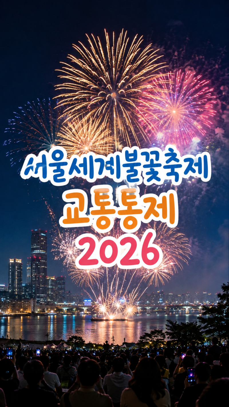 서울세계불꽃축제 교통통제 2026 9월 5일 여의도·원효대교 통제시간부터 지하철·주차까지 총....